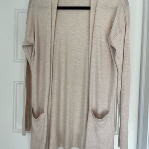 Cream Cardigan Lightweight Sweater